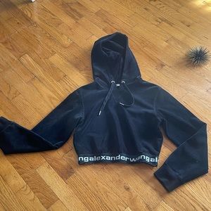 alexanderwang
long-sleeve hoodie in stretch corduroy